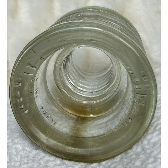 Vintage Hemingray 10 Insulator Excellent Condition No Chips Or Cracks Has Rust - Picture 5 of 12